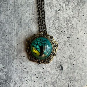 Handmade Resin Tree of Life Necklace, OOAK